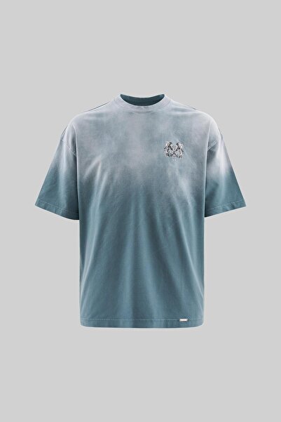 Machinist Чоловіча футболка M Letter Washed Yikamali Oversize Сіра