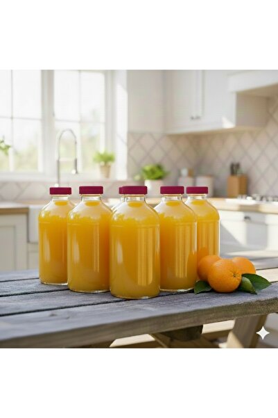 junibeliw 5 Adet 100 ml Boş Shot Ginger Şişe Cam Şişe Pembe Kapaklı Kolonya Koku Süs Küçük Cam Şişe 5x100ml