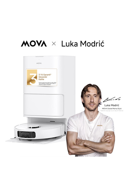 MOVA E30 Ultra Robot Süpürge Ve Paspas, 7.000pa Vormax™ Emiş Gücü, 3 Yıl Garanti