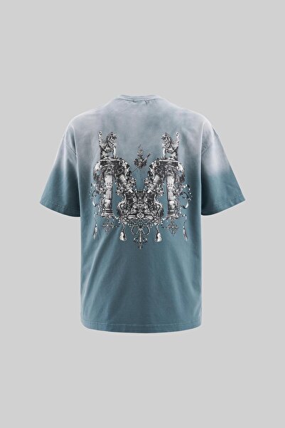 Machinist Чоловіча футболка M Letter Washed Yikamali Oversize Сіра