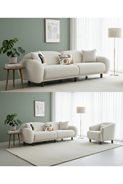 Rolivs Bonita 3+1 Koltuk Takımı/ Bukle Kumaş