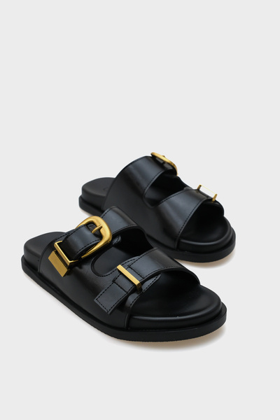 Capone Outfitters Maryl Double Buckle Women's Comfort Slippers