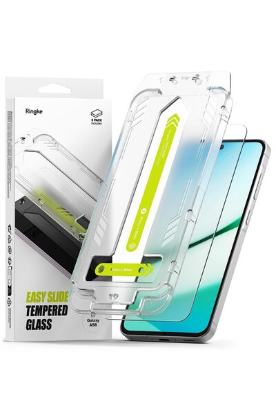 Ringke Samsung Galaxy A56 5G Screen Protector | Easy Slide Tempered Glass | P...
