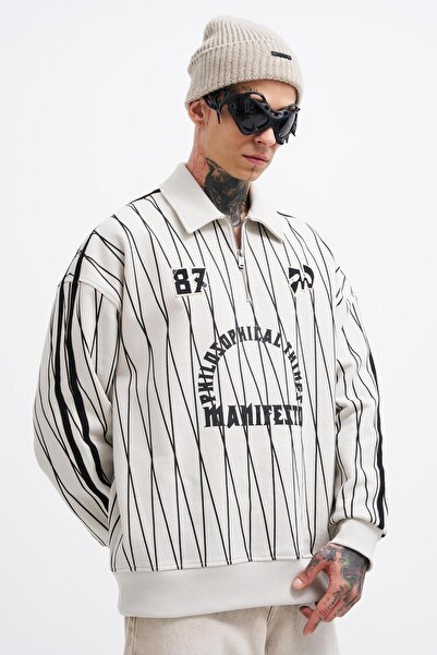 Machinist Чоловіча футболка з принтом і застібкою-блискавкою