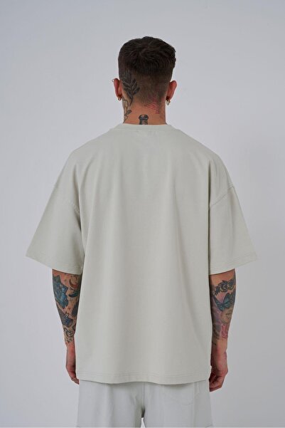 Machinist Ανδρικό μπλουζάκι Triangel Applique με τύπωμα Space Grey