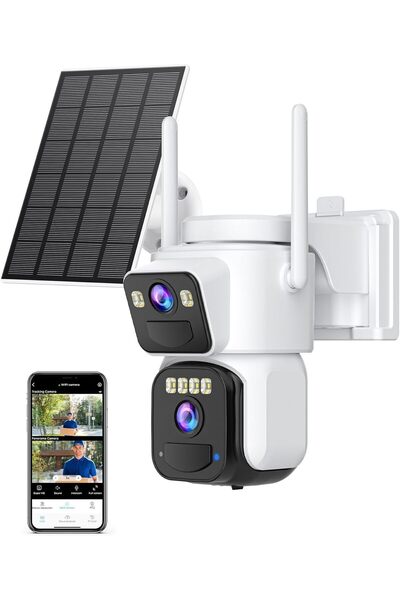 O Ozone Outdoor WiFi Security Camera- Battery & Solar Powered, Human Motion Detection