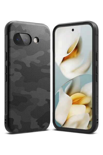 Ringke غطاء حماية لهاتف Google Pixel 9a | سلسلة Onyx Design | أسود مموه
