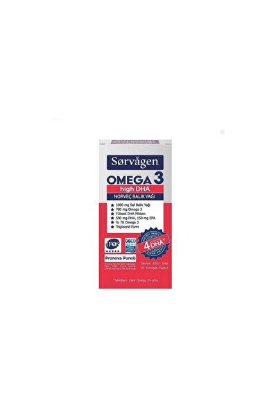 Sorvagen Omega 3 Yüksek DHA Balık Yağı 50 Yumuşak Kapsül