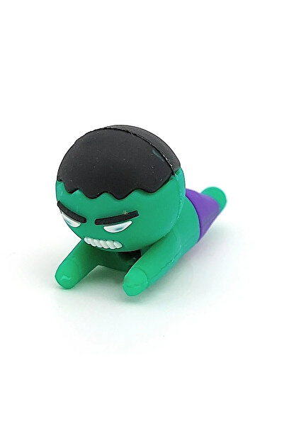 SPELT Şarj Kablosu Kablo Ucu Koruyucu Koruma Kaplama Figür Yeşil Adam