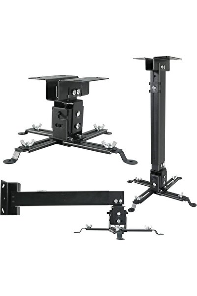 Wownect حامل سقفي عالمي لأجهزة العرض مع ارتفاع قابل للتعديل وأذرع قابلة للتمديد