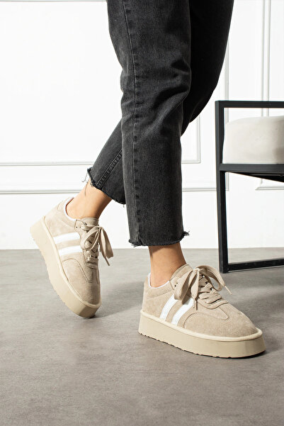 Sivarro Γυναικείο Sneaker Monte Premium Design - Μπεζ