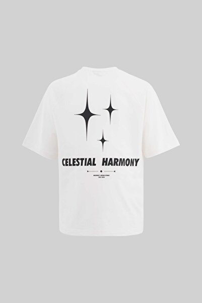 Machinist Чоловіча футболка Raglan Oversize з принтом слогана, екрю