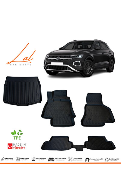 Lal Volkswagen T Roc 3D Havuzlu Paspas Alt Kademe Bagaj Havuzu Seti (2017 ve ...