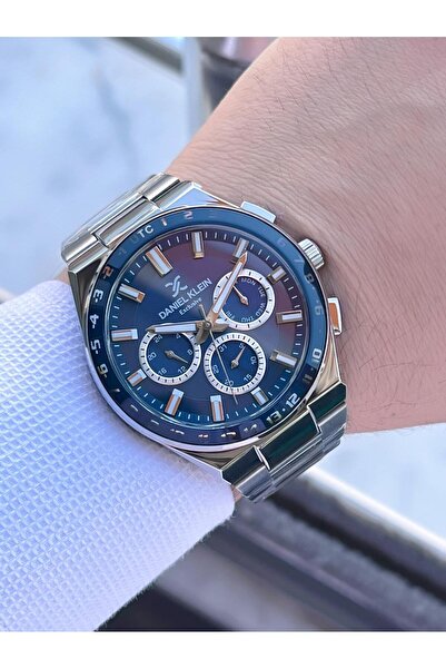 Daniel Klein Steel Case&Band Internal Functions Active 2 Year Warranty Men's Wristwatch Fg.Cl.14000.3