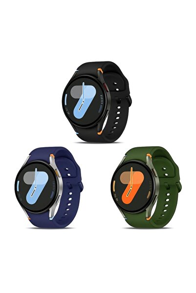 O Ozone مجموعة من 3 أساور سيليكون لساعة Galaxy Watch 8/8 Classic - Multi1