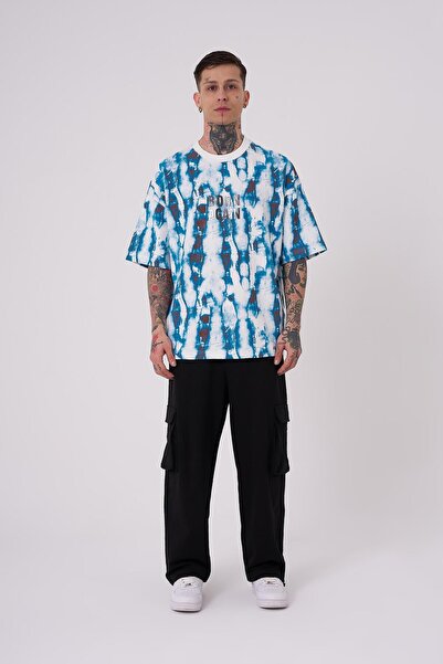 Machinist Ανδρικό μπλουζάκι Batic με τύπωμα oversized εκρού