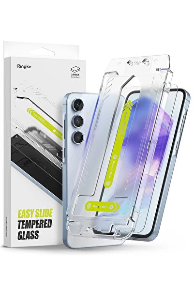 Ringke Samsung Galaxy A55 5G Screen Protector | Tempered Glass [Easy Slide] |...