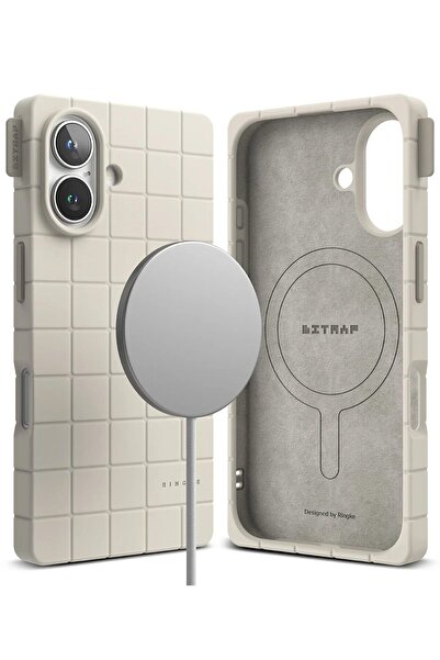 Ringke غطاء حماية لجهاز آيفون ١٦ | سلسلة بيت ماب سيليكون مغناطيسية | بيج