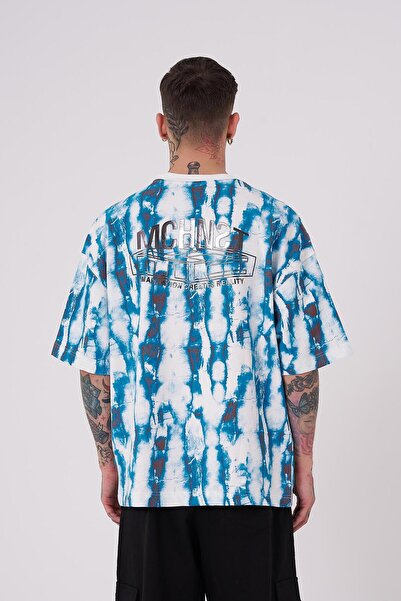 Machinist Ανδρικό μπλουζάκι Batic με τύπωμα oversized εκρού