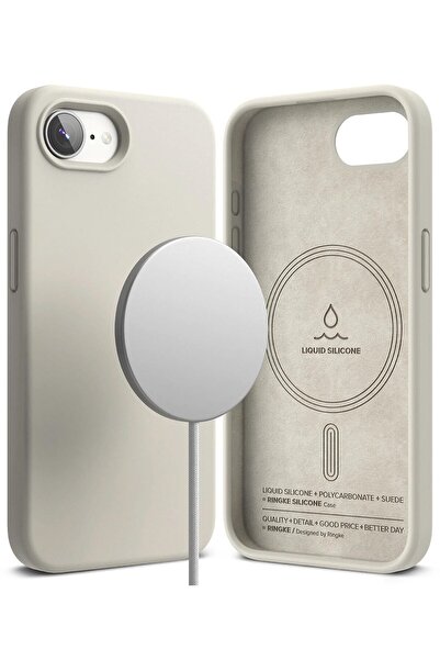 Ringke غطاء حماية لجهاز iPhone 16e | سلسلة سيليكون مغناطيسية | حجري
