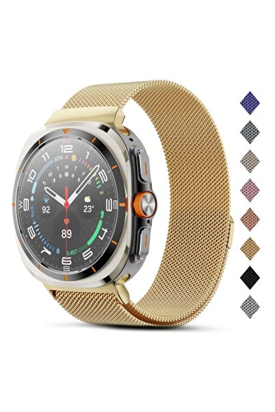 O Ozone Milanese Loop Strap for Samsung Galaxy Watch Ultra 47mm Band- Gold
