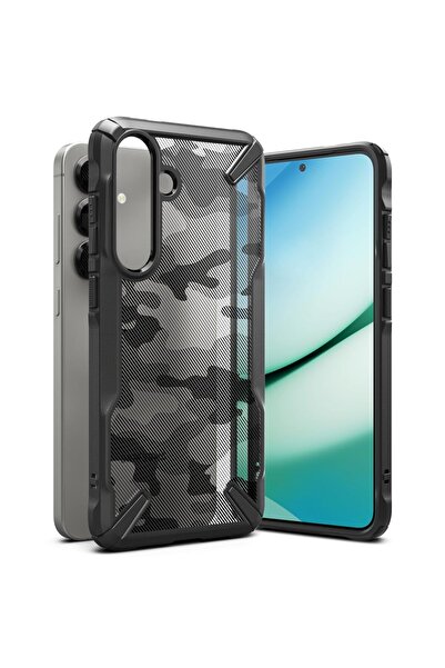 Ringke غطاء حماية لهاتف سامسونج جالاكسي S25 بلس فيوجن-إكس سيريز - أسود مموه