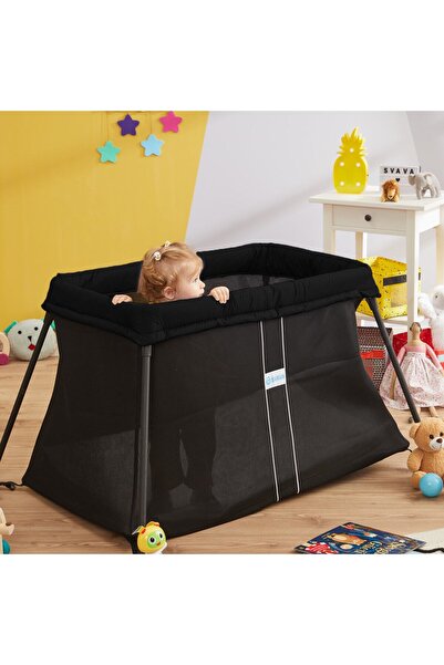 Svava Katlanabilir Seyahat Çocuk Park Yatağı Beşik Ve Bebek Oyun Parkı (SİYAH)