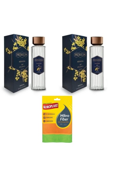 Pereja Mimoza Kokulu Kolonya 2 adet 250 ml koroplast çok amaçlı mikrofiber be...