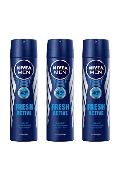 NIVEA Men Deodorant Fresh Active 3 x 150 ml