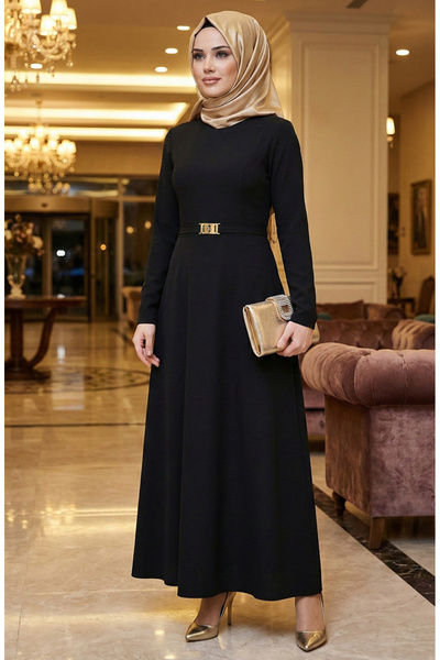 sefamerve Šaty s černou přezkou - model 7123-06