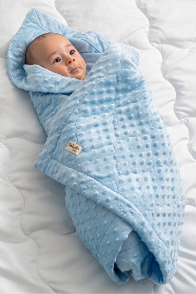 Bebella Quilted Chickpea Baby Swaddle Blanket – Double Sided Seasonal / Newborn Hospital Outlet 80X90Cm