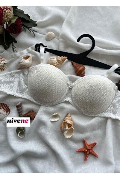 NİVENE Στράπλες Underwire Push Up Δαντελένιο Σουτιέν LOTUS