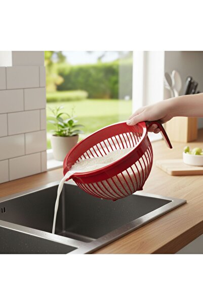 Qlüx Plastic Rice Strainer 3 L