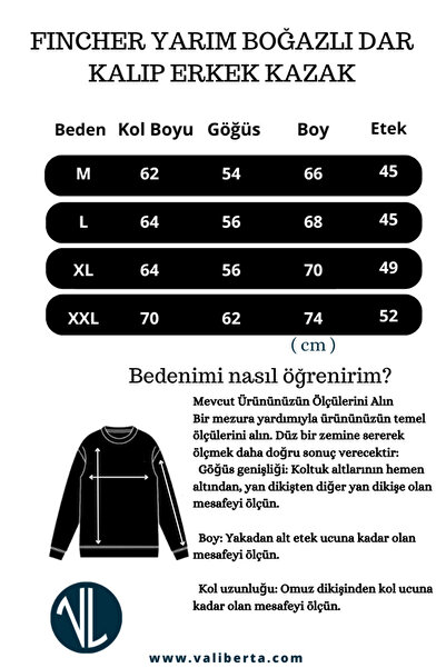 Valiberta Fincher Yarım Balıkçı Fit Капюшонний чоловічий светр - Indigo