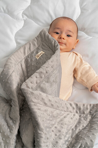 Bebella Quilted Chickpea Baby Swaddle Blanket – Double Sided Seasonal / Newborn Hospital Outlet 80X90Cm