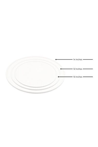 Aj Porcelain 10 Inches Ceramic Pizza Plate – Classic White Tableware