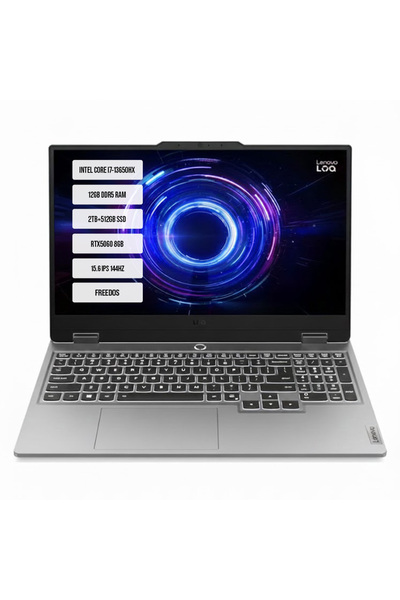 LENOVO LOQ 15IRX10 83JE00ETTR-02 i7-13650HX 12GB DDR5 2TB SSD RTX5060-8GB 15....