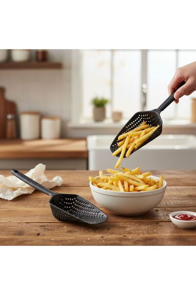 BOSFOR مصفاة غير لاصقة مع مصفاة طقم من قطعتين 34 سم