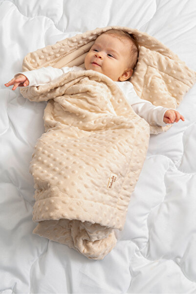 Bebella Quilted Chickpea Baby Swaddle Blanket – Double Sided Seasonal / Newborn Hospital Outlet 80X90Cm