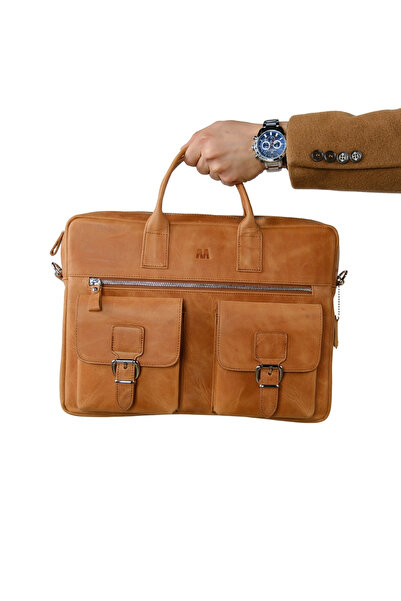 MFT Leather Design حقيبة لاب توب Loreen 2230 مصنوعة من الجلد الطبيعي بنسبة 100%