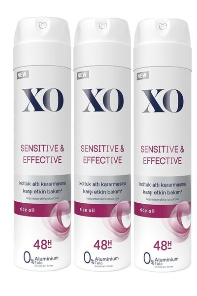 Xo DEODORANT BUNDLE SOFT&EFFECTİVE WOMEN 150 ML 3 ADET