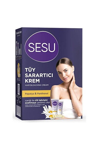 Sesu TÜY SARARTICI KREM 35 GR+18GR = 53 GR PAKET 1 ADET