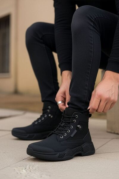 BIG KING Siyah Kauçuk Unisex Trekking Bot