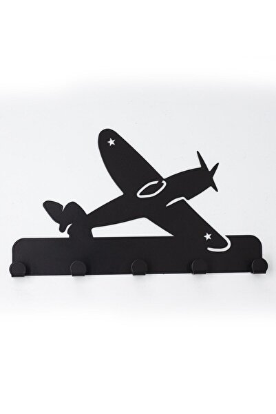 Evay Metal حامل مفاتيح - حامل مفاتيح معدني مزخرف - حامل مفاتيح على شكل طائرة