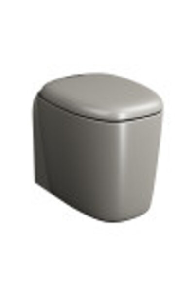 VitrA Plural 7815B420-0090 Rim-ex Duvara Tam Dayalı Yerden Tek Klozet, 55 cm, Mat Bej