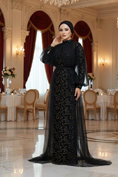 Neva Style Βραδινό φόρεμα με παγιέτες χρυσό τσαλακωμένο 54410GOLD