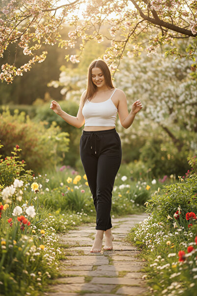 Bravie Φούτερ μεγάλου μεγέθους με διπλό πόδι, μαύρο 2020