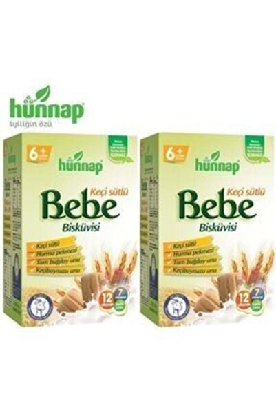 Hünnap Bebe Bisküvisi Keçi Sütlü 2 x 400 G
