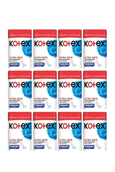 Kotex ULTRA QUADRO GECE PED 16LI 12 ADET