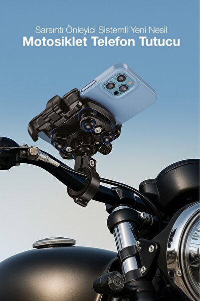 Kensa Motorsiklet Premium Telefon Tutucu Sarsıntı Emicili Yüksek Kalite